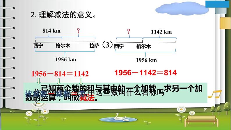 人教版四年级数学下册 1.1 加、减法的意义和各部分间的关系（2）课件PPT08