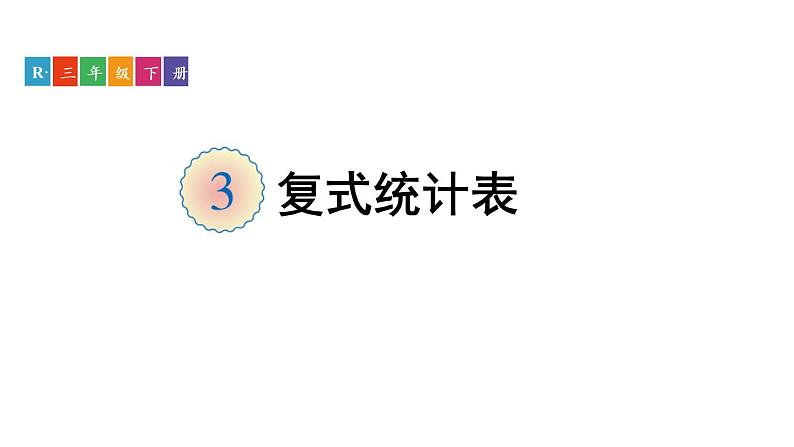 人教版三年级数学下册 3 复式统计表（1）课件PPT第1页