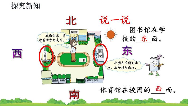 人教版三年级数学下册 1 位置与方向（一）（5）课件PPT第7页