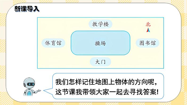 人教版小学数学三年级下册1.2《辨认地图上的方向》课件第2页