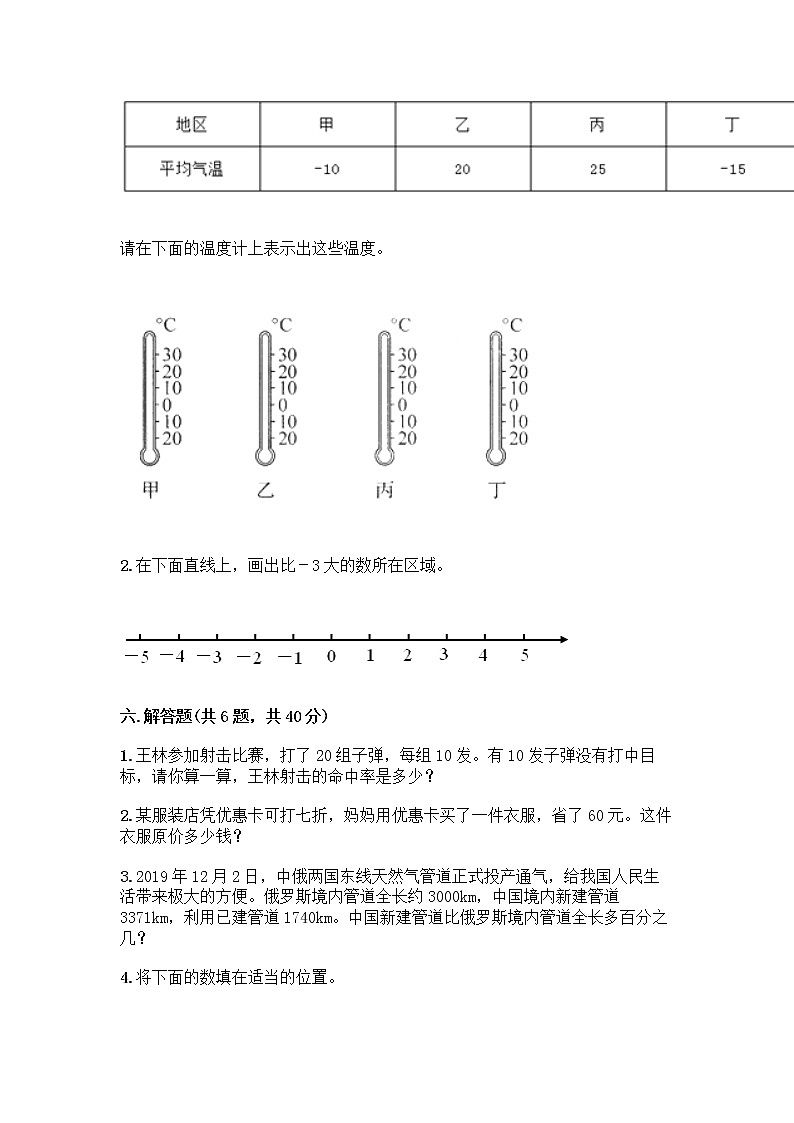 人教版六年级下册数学期中测试卷含完整答案（有一套）第3页