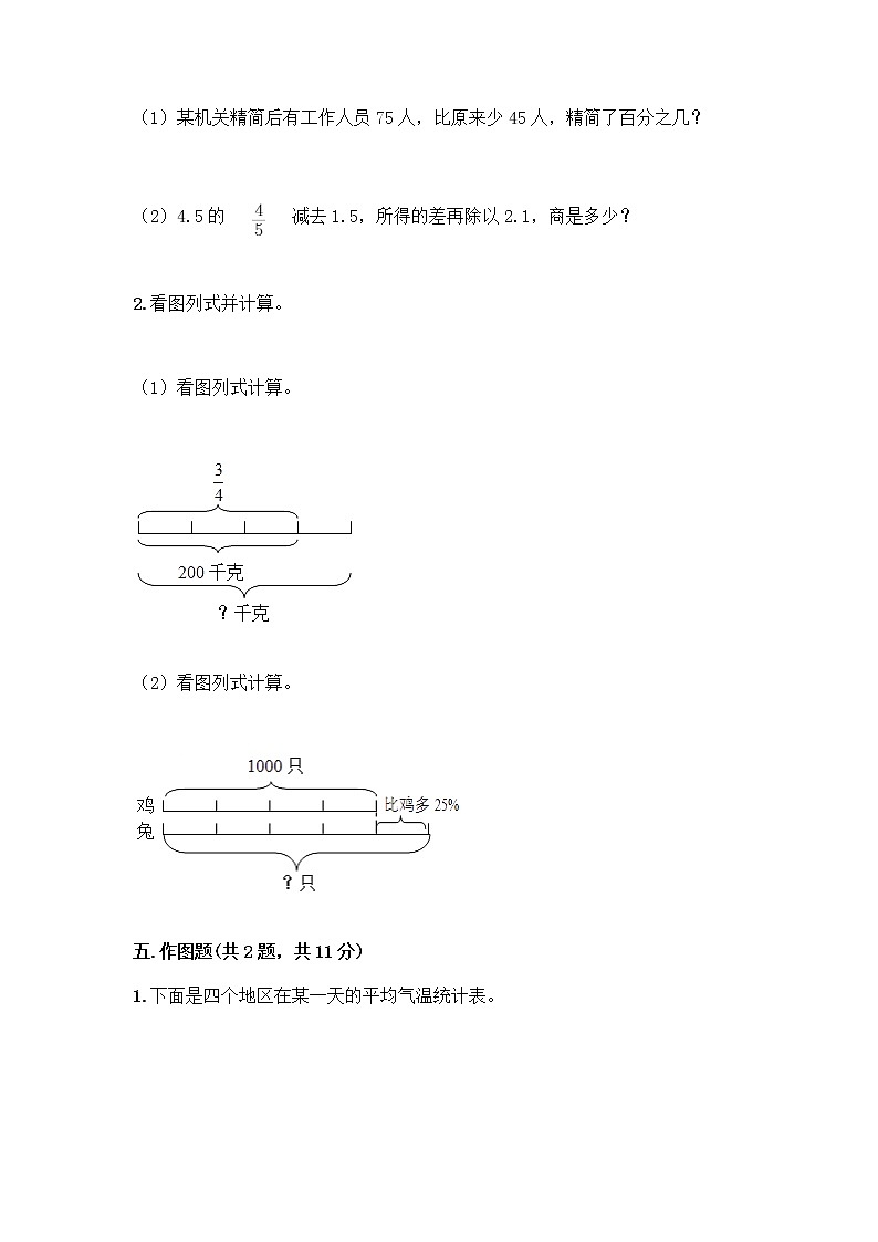 人教版六年级下册数学期中测试卷含完整答案（易错题）第3页