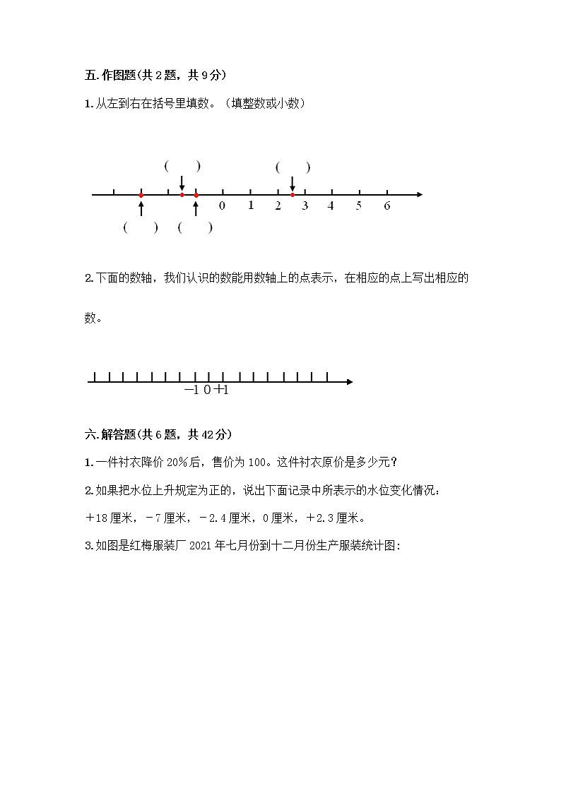 人教版六年级下册数学期中测试卷含完整答案【全国通用】第3页