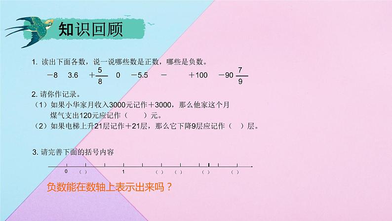 人教版六年级数学下册 第一单元 负数2课件PPT第5页