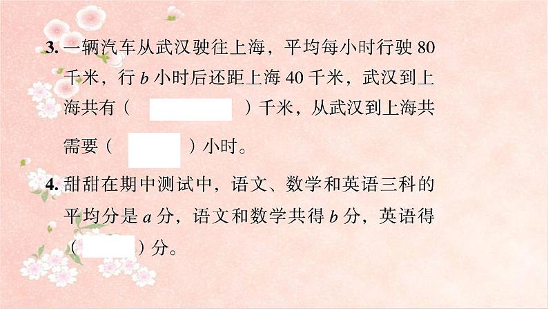 课时训练1  用字母表示数第2页