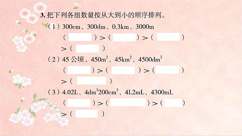 课时训练1  长度、面积与体积单位第3页