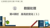 数学六年级上册4 身高的变化课前预习ppt课件