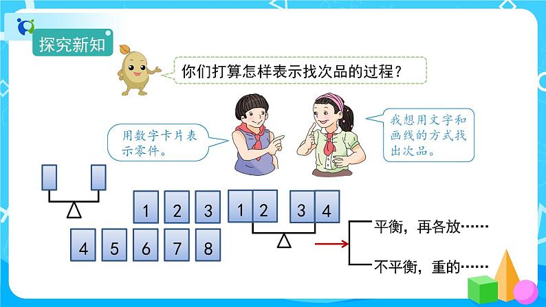 8《数学广角——找次品》课件+教案+练习+导学案+备课方案07