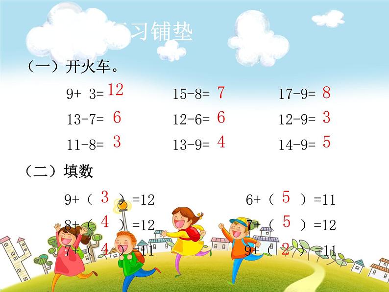 人教版数学一年级下册-0220以内的退位减法-01十几减5、4、3、2-课件03第2页