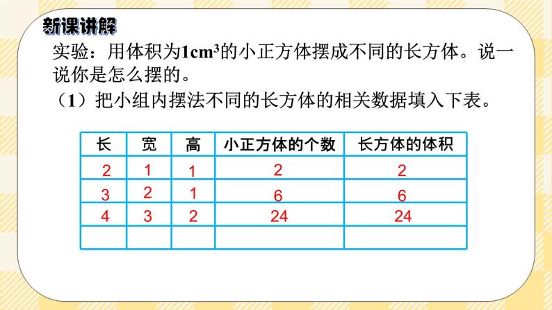 人教版小学数学五年级下册3.6《长方体和正方体的体积》课件教案04