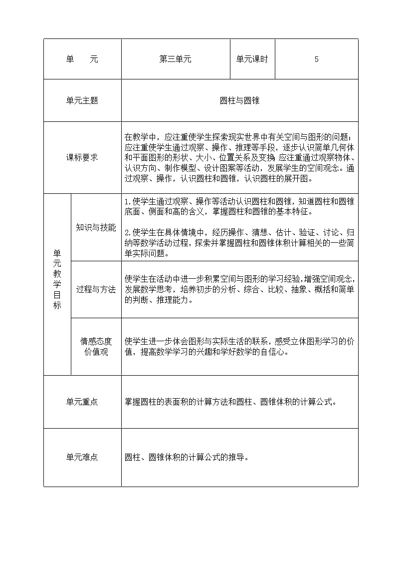 六下第三单元第1页