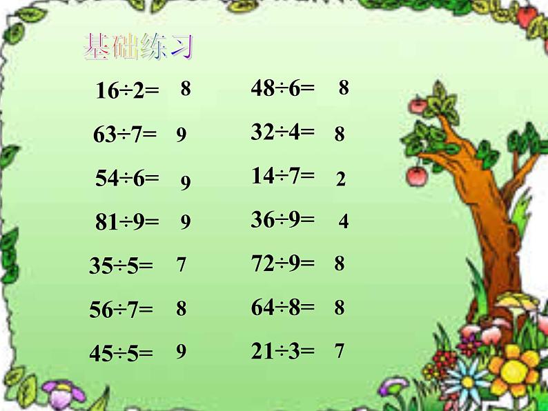 人教版数学二年级下册-04表内除法（二）-课件07第4页