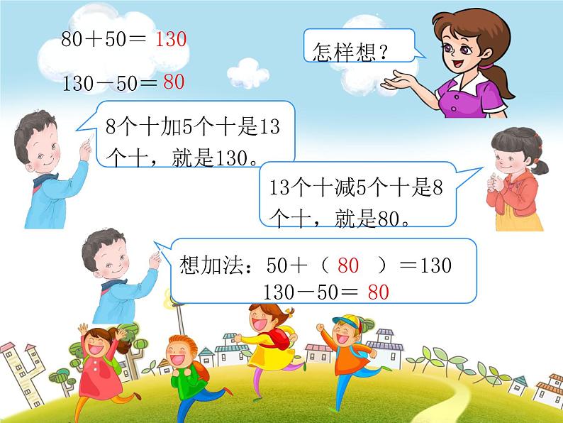 人教版数学二年级下册-07万以内数的认识-03整百、整千数加减法-课件05第6页