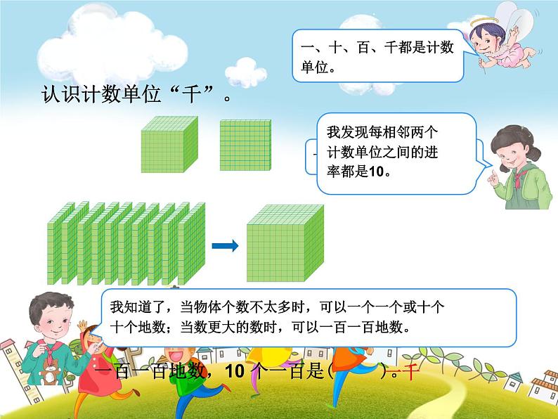 人教版数学二年级下册-07万以内数的认识-011000以内数的认识-课件01第6页