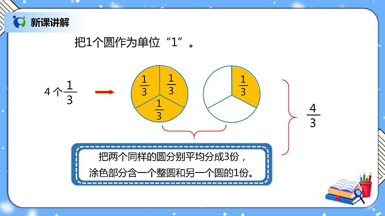 人教版数学五下4.3《真分数和假分数》PPT课件第8页