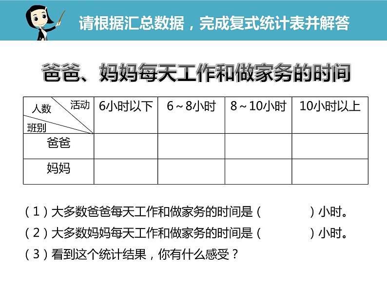 人教版数学三年级下册-03复式统计表-课件05第5页