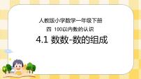 人教版一年级下册数数 数的组成精品ppt课件