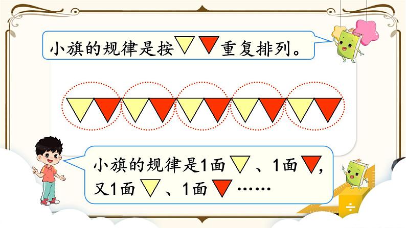 人教版一年级上册第七单元 ：第1课时  找规律（1）课件PPT第4页