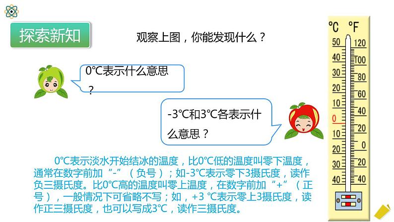 人教版数学六年级下册1.1.1《负数的认识》PPT课件第6页
