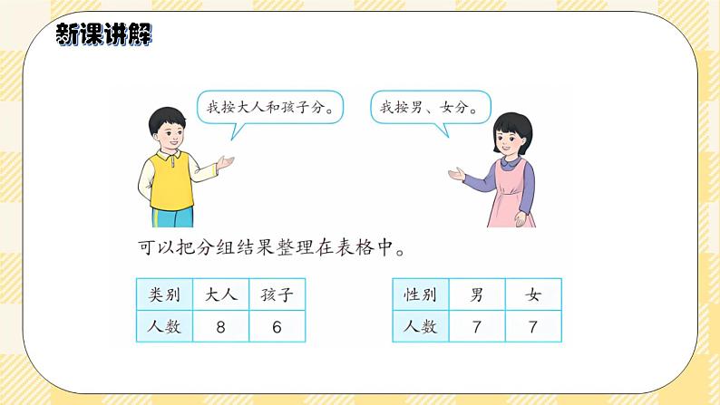 人教版小学数学一年级下册3.2《分类与整理2》课件教案04