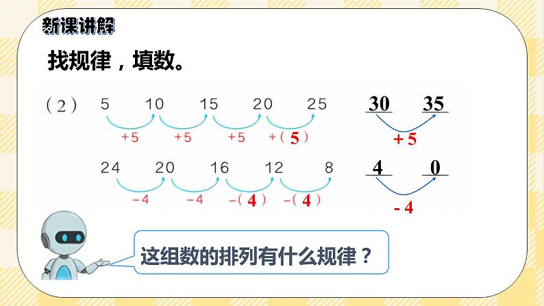 人教版小学数学一年级下册7.2《找规律2》课件教案04