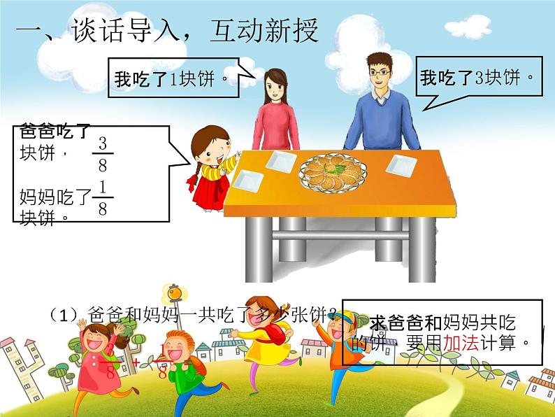 人教版数学五年级下册-07分数的加法和减法-01同分母分数加、减法-课件02第2页