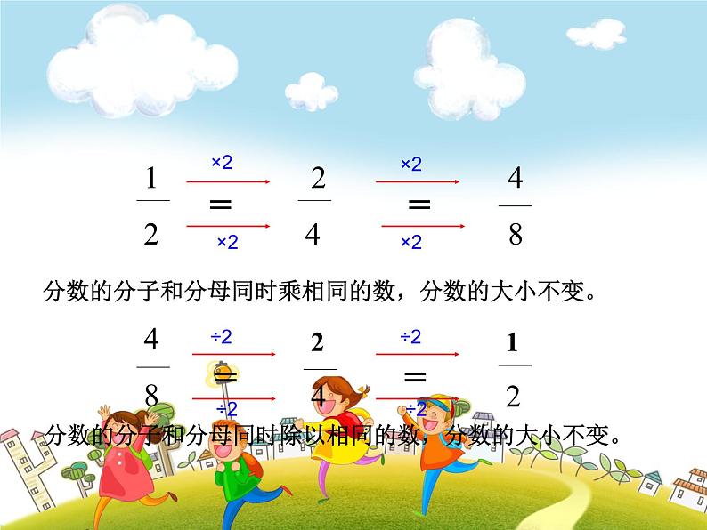 人教版数学五年级下册-05分数的意义和性质-03分数的基本性质-课件0307