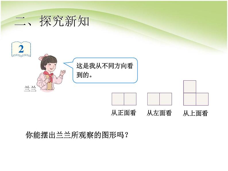 人教版数学五年级下册-01观察物体（三）-课件02第3页