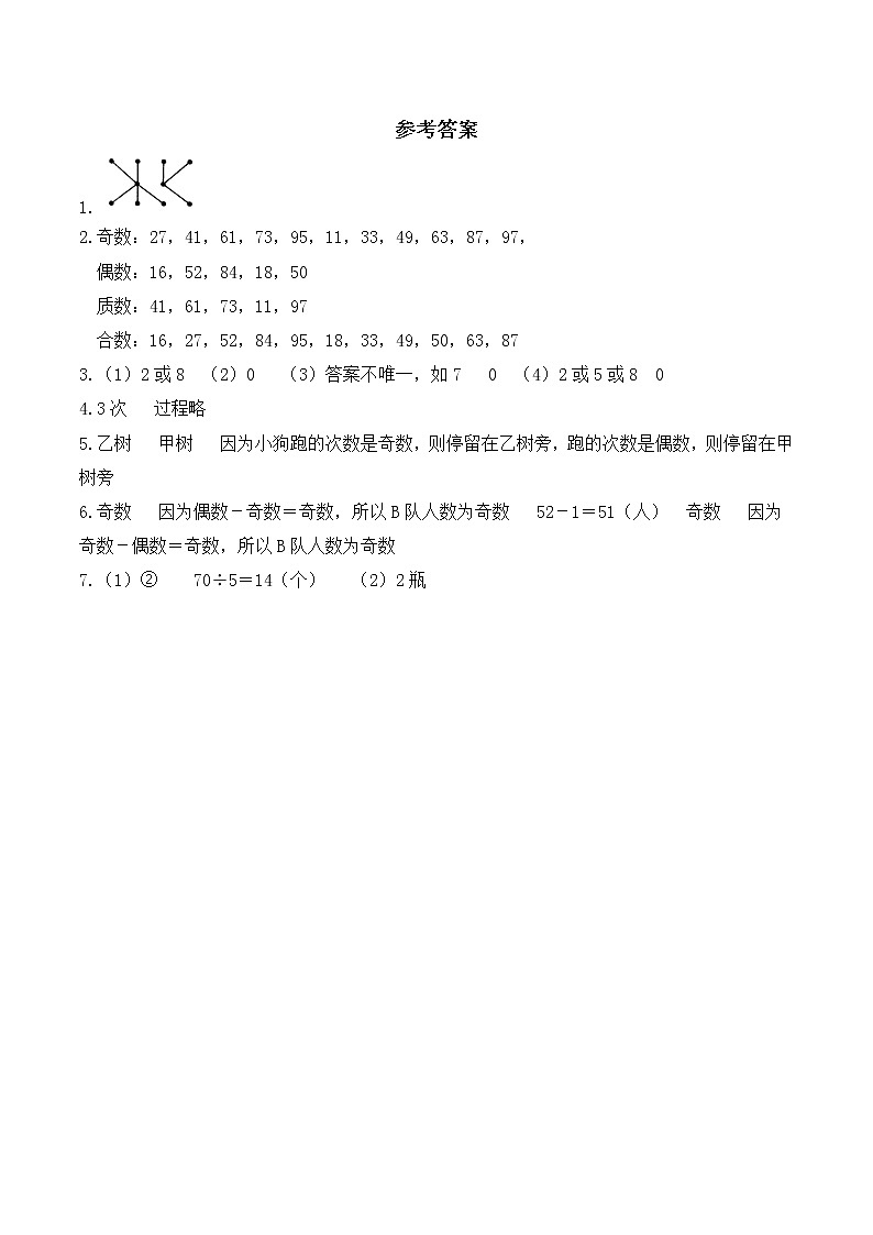 人教版数学五年级下册-11总复习-随堂测试习题0403