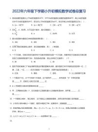 2022六年级下学期小升初模拟数学试卷----归一归总问题（带答案）