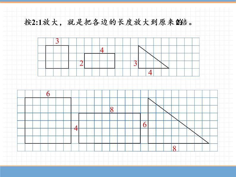 人教版数学六年级下第四单元比例的意义和基本性质 第4课时  图形的放大与缩小课件PPT第4页