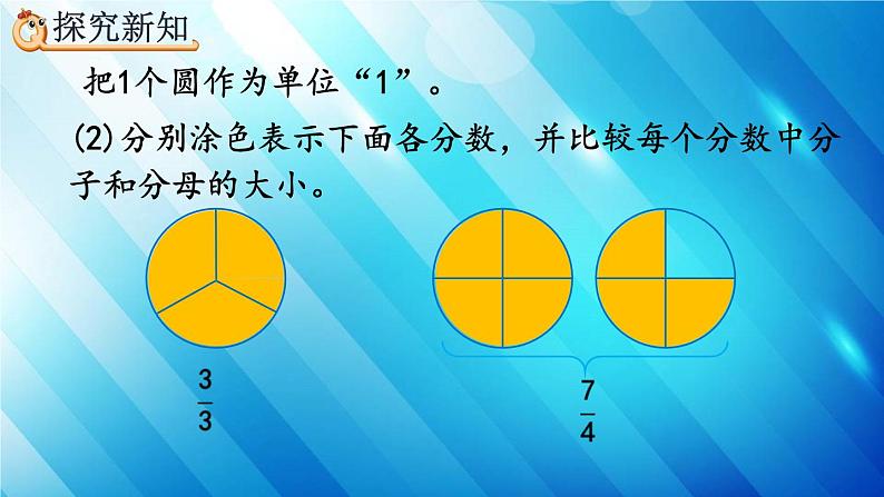 人教版数学五年级下册 4.2.1 真分数、假分数的意义和特征 精编课件第8页