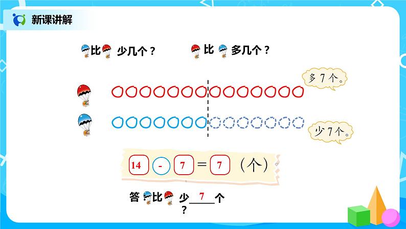 北师版小学数学一年级下册1.5《跳伞表演》课件教案05