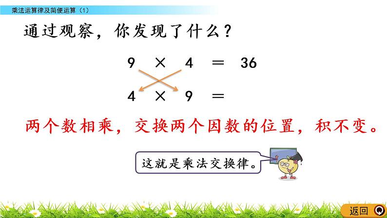 2.3 乘法运算律及简便运算（1）第5页