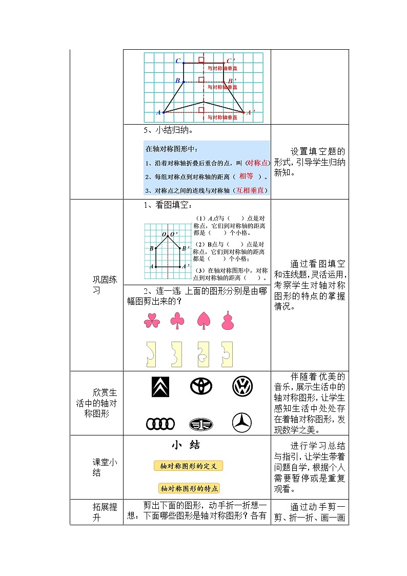人教版数学四年级下册-07图形的运动（二）-01轴对称-教案03第3页