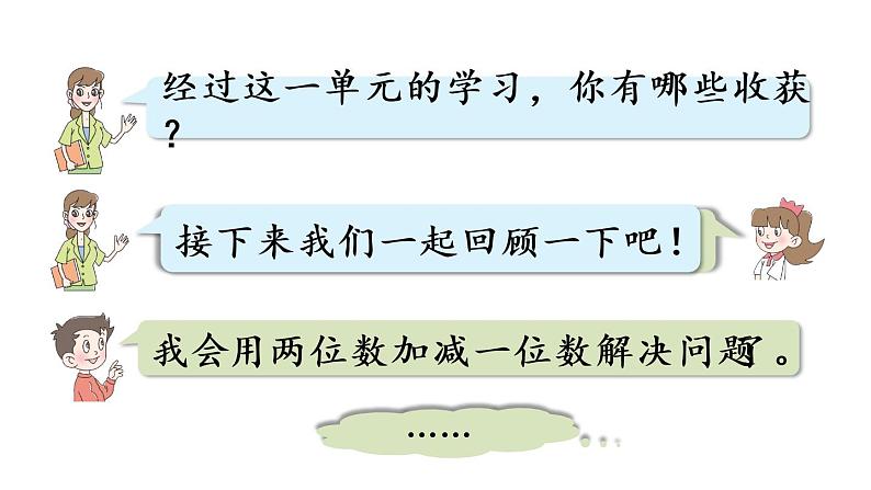 小学数学青岛版（六三制）一年级下五  绿色行动——100以内的加减法（一）回顾整理课件（17张PPT)03