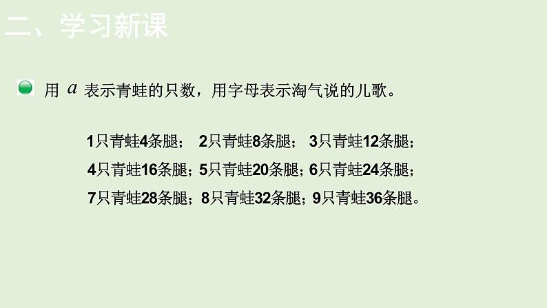 小学数学北师大版四年级下5.1  字母表示数  课件(共18张PPT)第3页