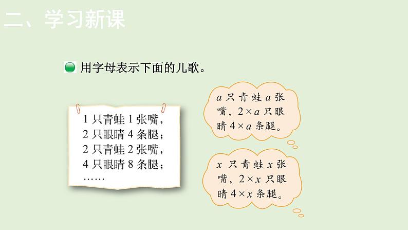 小学数学北师大版四年级下5.1  字母表示数  课件(共18张PPT)第7页