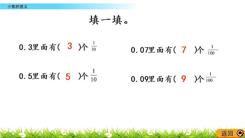 西师大版四年级下册数学 第五单元 《小数的意义》 PPT课件+同步练习（含答案）07