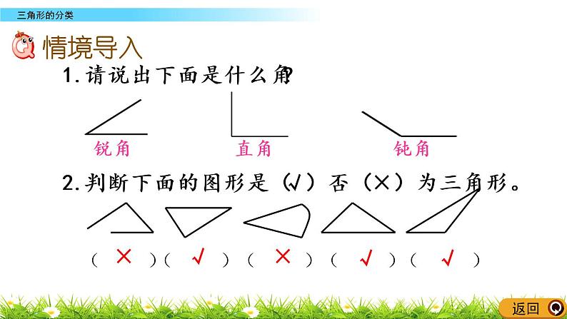 西师大版四年级下册数学 第四单元 《三角形的分类》 PPT课件+同步练习（含答案）02