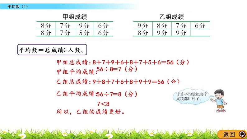 西师大版四年级下册数学 第八单元 《平均数》第1课时  PPT课件+同步练习（含答案）05
