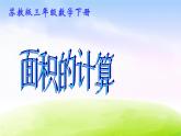 苏教版三年级下册数学《面积的计算》课件PPT