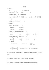 数学六年级下册比例的意义公开课教案设计