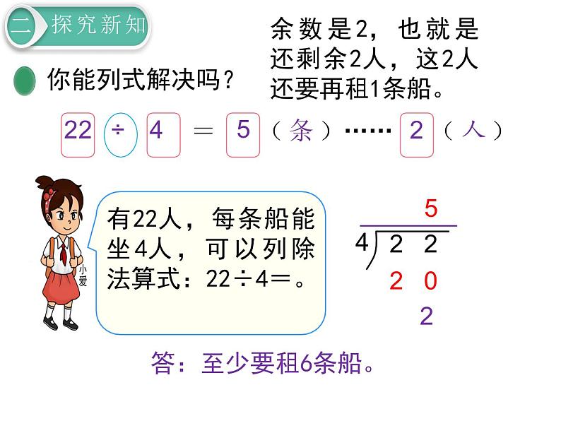 北师大版数学二年级下册-01一 除法-05租船-课件0207