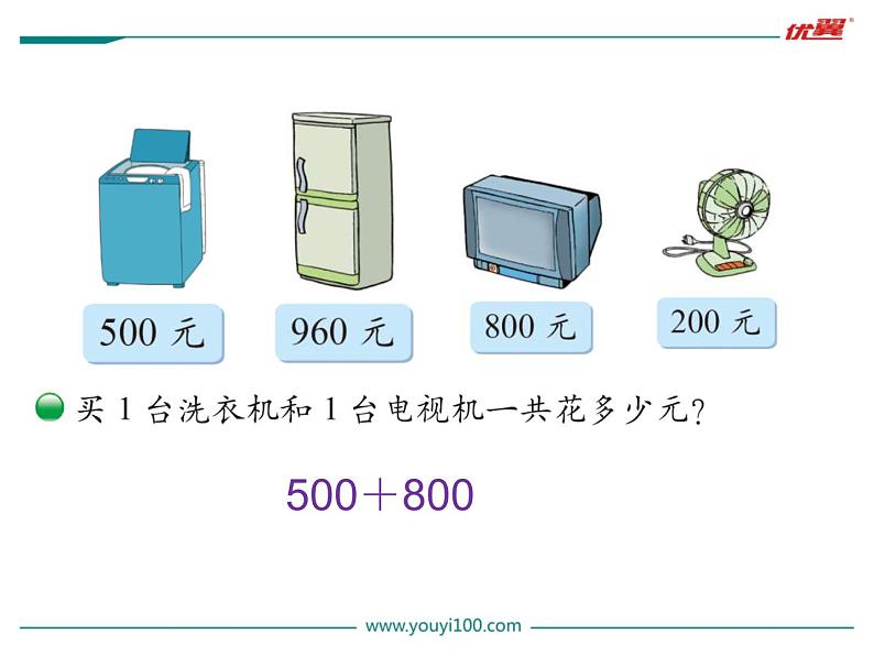 北师大版数学二年级下册-06五 加与减-01买电器-课件0102