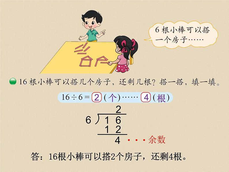 北师大版数学二年级下册-01一 除法-03搭一搭（二）-课件0102