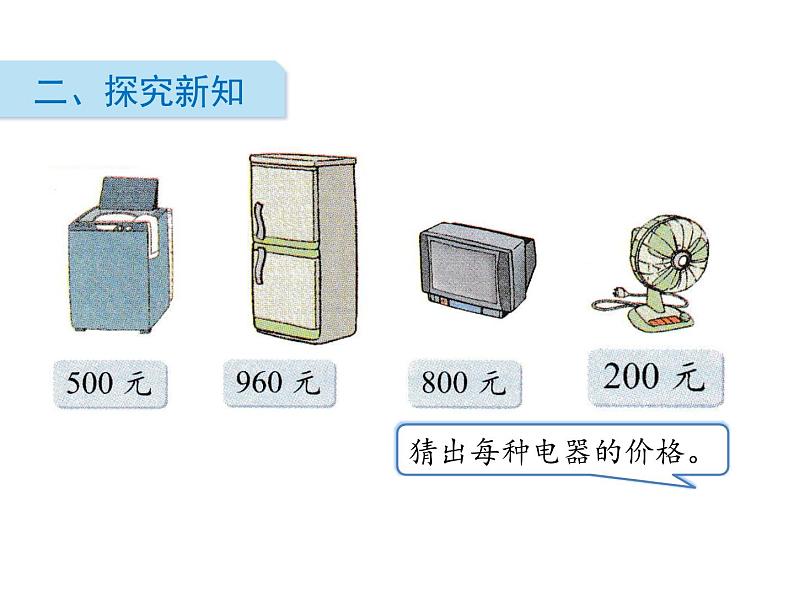 北师大版数学二年级下册-06五 加与减-01买电器-课件0303