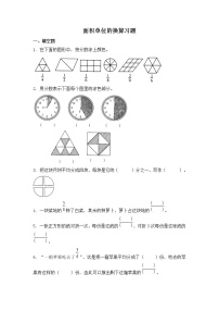 数学北师大版面积单位的换算精品复习练习题