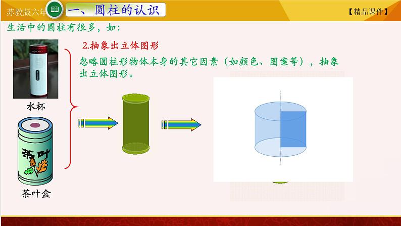 【精品课件】苏教版六年级下册数学 2.1圆柱和圆锥的认识04