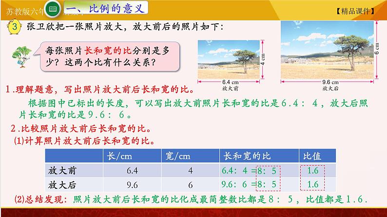 【精品课件】苏教版六年级下册数学 4.２比例的意义02